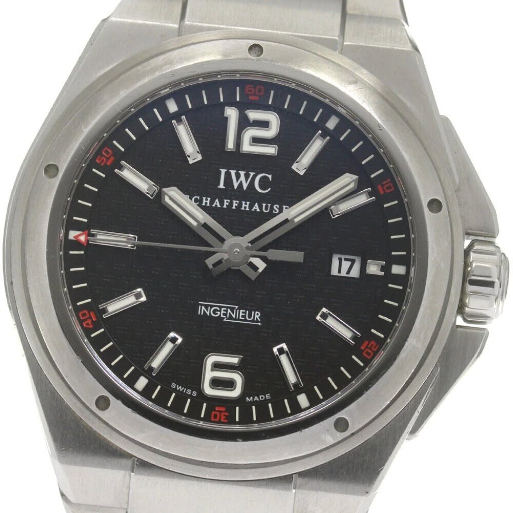 IWC SCHAFFHAUSEN Ingenieur Date Black Dial Automatic Men's Watch